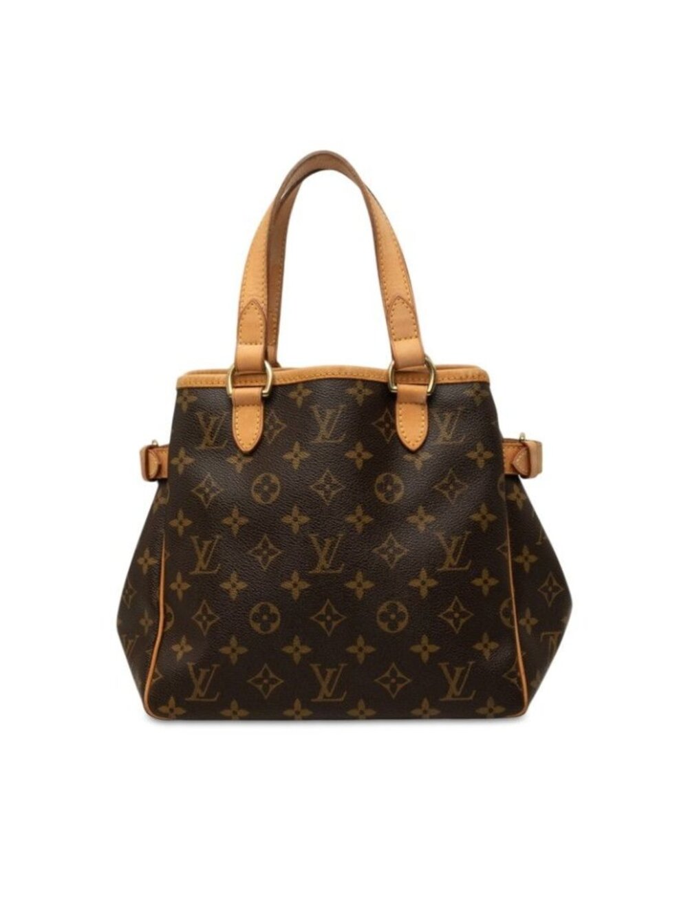 Louis Vuitton Monogram Batignolles Handbag Brown Leather